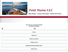 Tablet Screenshot of pettitmarine.com
